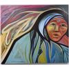 Image 1 : “Star woman,” D.J. Tapaquon original acrylic painting on canvas. This is a large canvas which would 