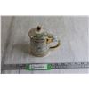 Image 1 : Hand-Decorated Teacup - Embossed Elephants and Handle