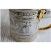 Image 3 : Hand-Decorated Teacup - Embossed Elephants and Handle