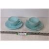 Image 1 : (2) Robin's Egg Blue Pyrex Cups 