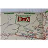 Image 3 : (2) Vintage B/A - Road Maps of Manitoba - Saskatchewan - Alberta - British Columbia