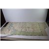 Image 7 : (2) Vintage B/A - Road Maps of Manitoba - Saskatchewan - Alberta - British Columbia