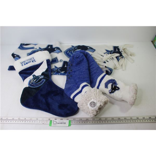 Vancouver Canucks - Scarf - Socks - Christmas Stocking