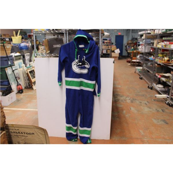 Vancouver Canucks Hooded Onesie (size s)