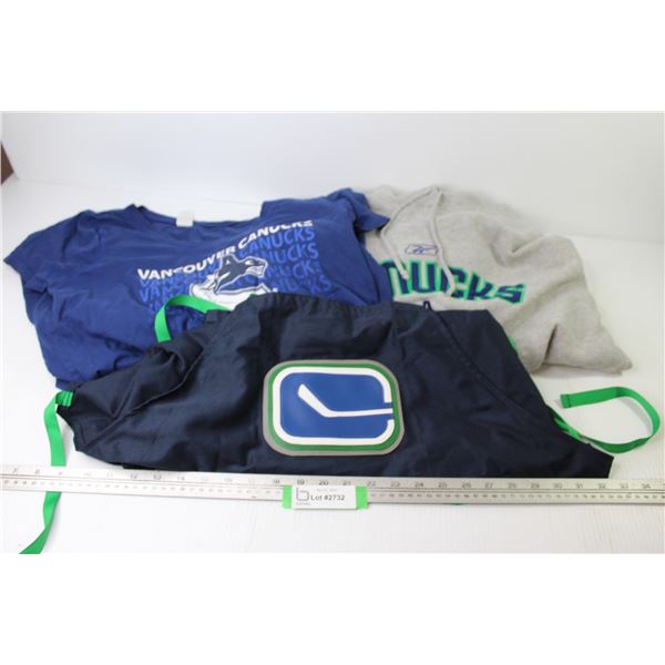 Vancouver Canucks - Hoodie (size s)- T-Shirt (one size)- Apron