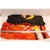 Image 1 : (2) Indigenous Ribbon Skirts - Canucks Skirt & 215+ Skirt (unused)