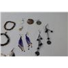 Image 5 : (5) Beaded Bracelets - Beaded & Shell Earrings