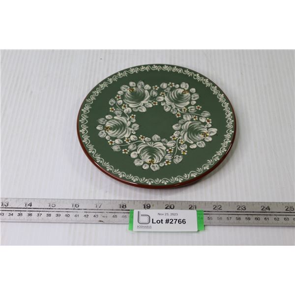 Austrian Hand Made Slip Decorated Plate