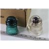 Image 2 : (16) Glass Insulators - Hemingray - Dominion - Diamond