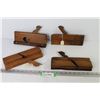 Image 1 : (4) Vintage Wooden Moulding Planes