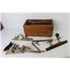 Image 7 : Stanley - No.45 Combination Plane (extra cutters - in wooden box)