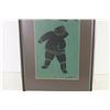 Image 4 : Framed Inuit Artwork Done Before 1985 - 24x12