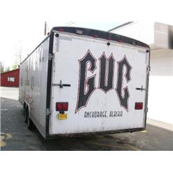 Covered Snowmobile / Motorcycle Trailer 24' long  Vin #4RAC527243N023088  Chassis:  ZB47268  License