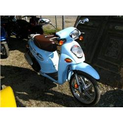 2004  Kymco 50 Light Blue People Scooter (has 37 Miles on Odo.)  Vin #RFBBAAA254B104511