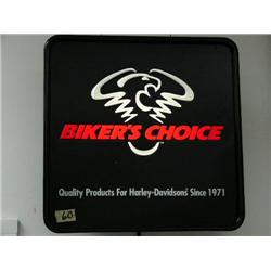 Biker's Choice Lighted Advertising Sign
