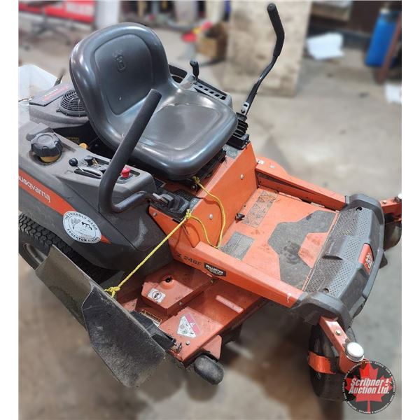 Husqvarna Z248F Zero-Turn Lawn Mower (Runs ~ Needs Work) (SEE PICS) Item Location: Village of Edgert