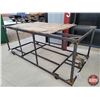 Image 3 : Metal Tubing Wheeled Frame Rack (37"H x 91"W x 46"D) (SEE PICS)