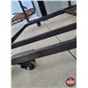 Image 4 : Metal Tubing Wheeled Frame Rack (37"H x 91"W x 46"D) (SEE PICS)