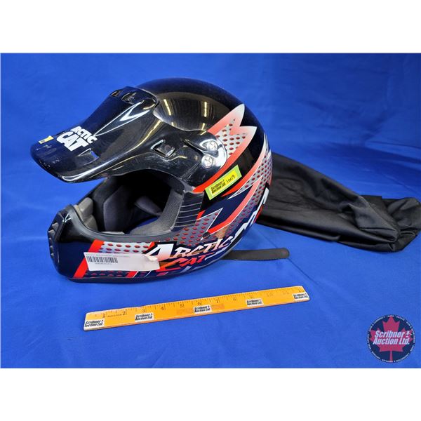 HELMET : Arctic Cat MTN (Red) Size: Large (SEE PICS)