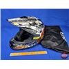Image 1 : HELMET : Fulmer DOT (Hell Hound/Joker Motif) Size : XS (SEE PICS)