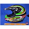 Image 2 : HELMET : Arctic Cat Fasttrack DOT (Green/White/Red) Size : Large (SEE PICS)