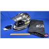 Image 1 : HELMET : Arctic Cat Snocross DOT (Black & Gray) Size : XL c/w Rear Light (SEE PICS)