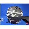 Image 3 : HELMET : Arctic Cat Snocross DOT (Black & Gray) Size : XL c/w Rear Light (SEE PICS)