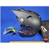 Image 2 : HELMET : Arctic Cat Half DOT (Black) Size : XL c/w Rear Light (SEE PICS)