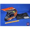 Image 1 : HELMET : Arctic Cat MX DOT (Black & Orange) Size : XL (SEE PICS)