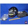 Image 1 : HELMET : Arctic Cat DOT (Black) Size: XL c/w Full Face Electric Shield (SEE PICS)