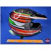 Image 5 : HELMET : Arctic Cat Snocross DOT (Green/White/Red) Size : S (SEE PICS)