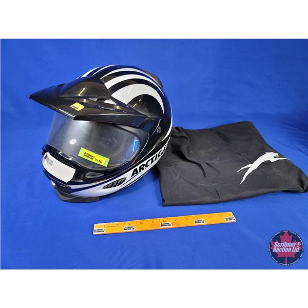 HELMET : Arctic Cat DOT TXI (Black & White) Size : XL (SEE PICS)