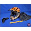 Image 1 : HELMET : Arctic Cat Snocross Snopro (Orange/White/Black) Size : XXL (SEE PICS)