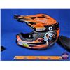 Image 2 : HELMET : Arctic Cat Snocross Snopro (Orange/White/Black) Size : XXL (SEE PICS)