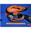 Image 5 : HELMET : Arctic Cat Snocross Snopro (Orange/White/Black) Size : XXL (SEE PICS)