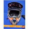 Image 6 : HELMET : Arctic Cat Snocross Snopro (Orange/White/Black) Size : XXL (SEE PICS)