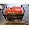 Image 1 : Kubota AV5500 Generator : Automatic Choke; Electric Start (34hrs) (Needs Battery) (24"H x 27-1/2"W x