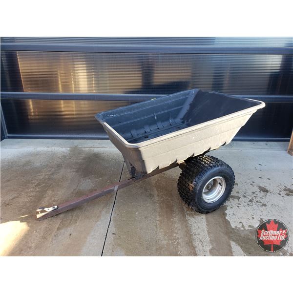 Utility Dump Wagon for (ATV / Lawn Tractors) (Total Measures: 31 H x 72 W x 42 D) (Box Alone Measure