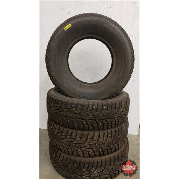 TIRES (4): HANKOOK P205/75R14 (Studded) (New Old Stock) (SEE PICS!)