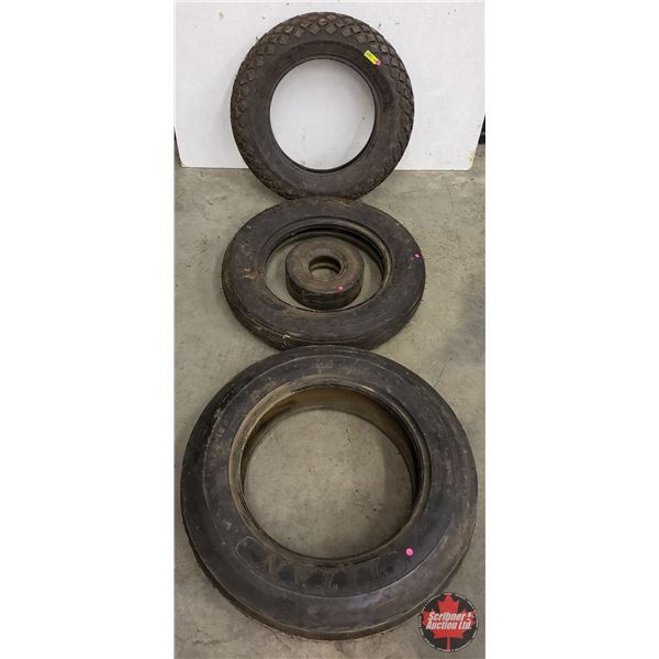 TIRES (4) : Implement Tire Combo 1. Bridgestone - Farm Service 6x14 (4 Ply) 2. Good Year - Rib Tread