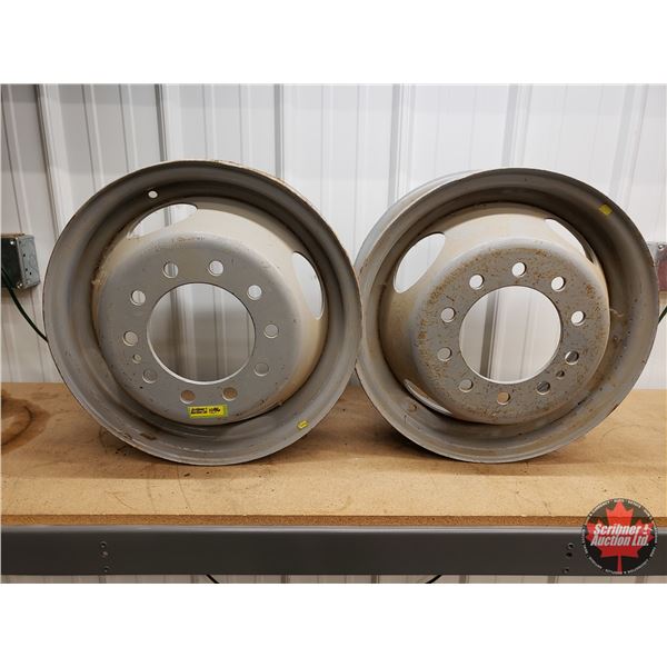 STEEL RIMS (2): 16  x 6  (Bolt Pattern: 10 Hole) (SEE PICS!)