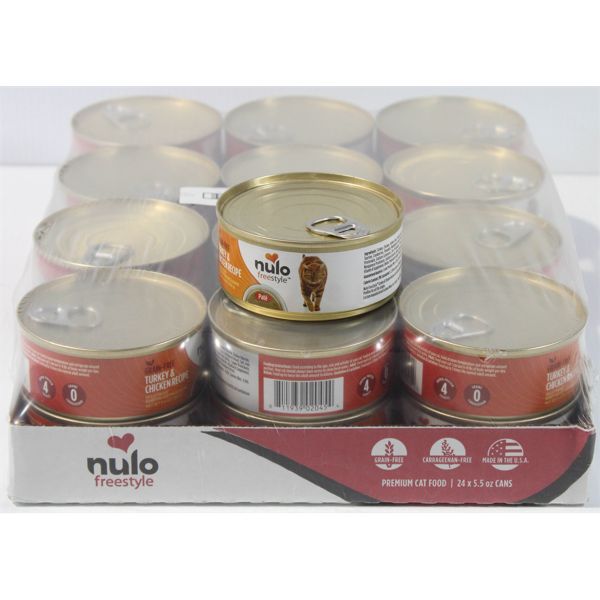  24 PK HIGH END NULO FREESTYLE GRAIN FREE TURKEY+CHICKEN RECIPE CAT FOOD