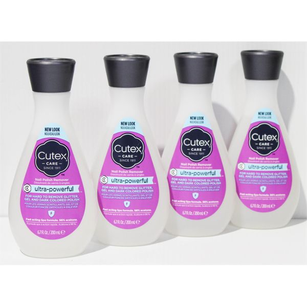 4 CUTEX CARE NAIL POLISH REMOVER - ULTRA POWERFUL