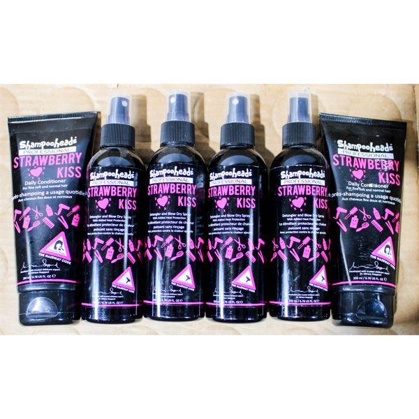 SHAMPOO HEADS PRO STRAWBERRY KISS 2 CONDITIONER W/ DETANGLER