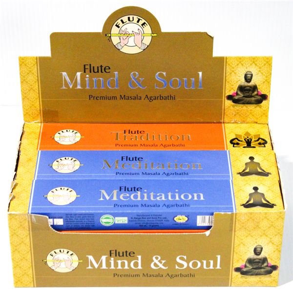 12PK FLUTE MASALA AGARBATHI PREMIUM INCENSE STICKS