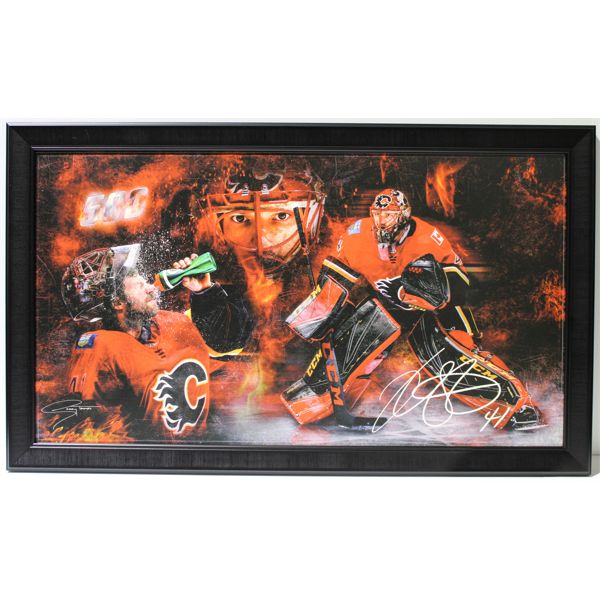 CALGARY FLAMES MIKE SMITH  32 3/4" X 19 1/4"