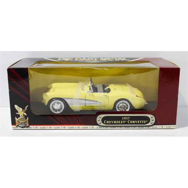 1957 CHEVEROLET CORVETTE  1:18 SCALE DIE CAST CAR