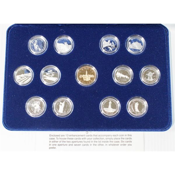 1992 CANADA 125TH ANNIV. 13 COIN STERLING SILVER SET