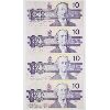 Image 1 : FOUR 1989 CANADIAN $10 BANKNOTES