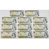 Image 1 : ELEVEN 1973 CANADIAN $1 BANKNOTES